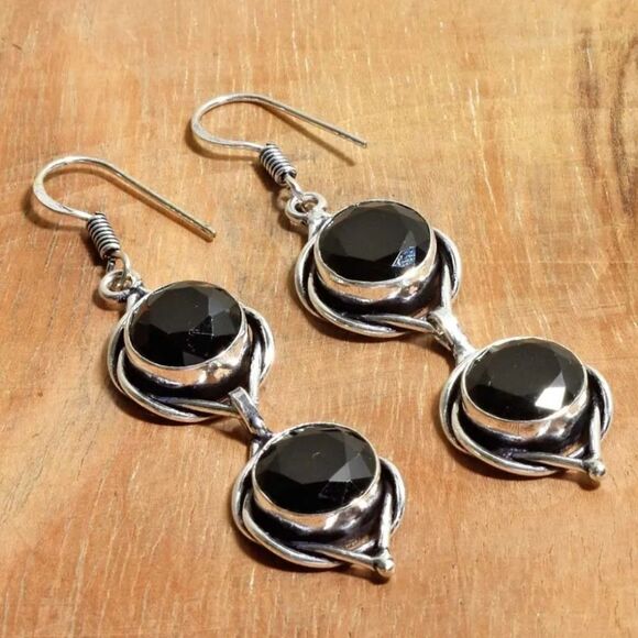 Garnet Handmade Drop Dangle Earrings Jewelry 2.32\